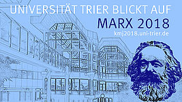 Logo der Veranstaltungsreihen anlässlich Karl Marx 200. Geburtstages der Universität Trier