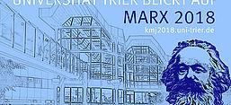 Logo der Veranstaltungsreihen anlässlich Karl Marx 200. Geburtstages der Universität Trier