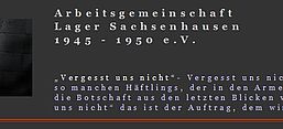 Screen Arbeitsgemeinschaft Lager Sachsenhausen 1945–1950 e. V.