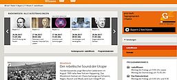 Screenshot des Website von radioWissen