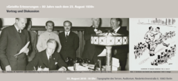 Flyer für die Veranstaltung: Geteilte Erinnerungen – 80 Jahre nach dem 23. August 1939