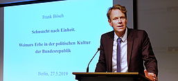 Frank Bösch bei seinem Vortrag in der Bundesstiftung Aufarbeitung, (c) Bundesstiftung Aufarbeitung