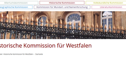 Screenshot von historische-kommission.lwl.org