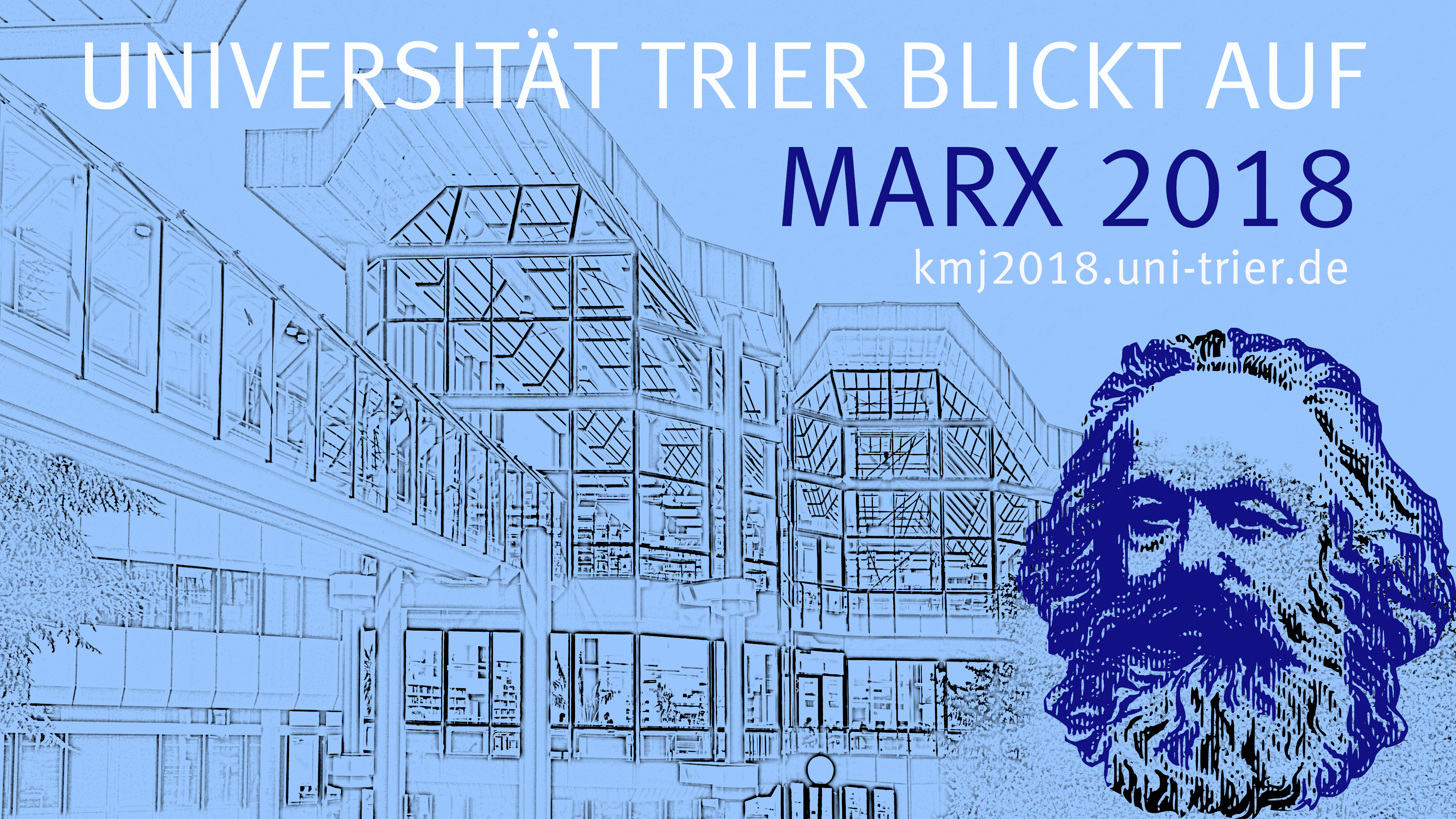 Das Logo der Uni Trier zum Marx-Jahr 2018