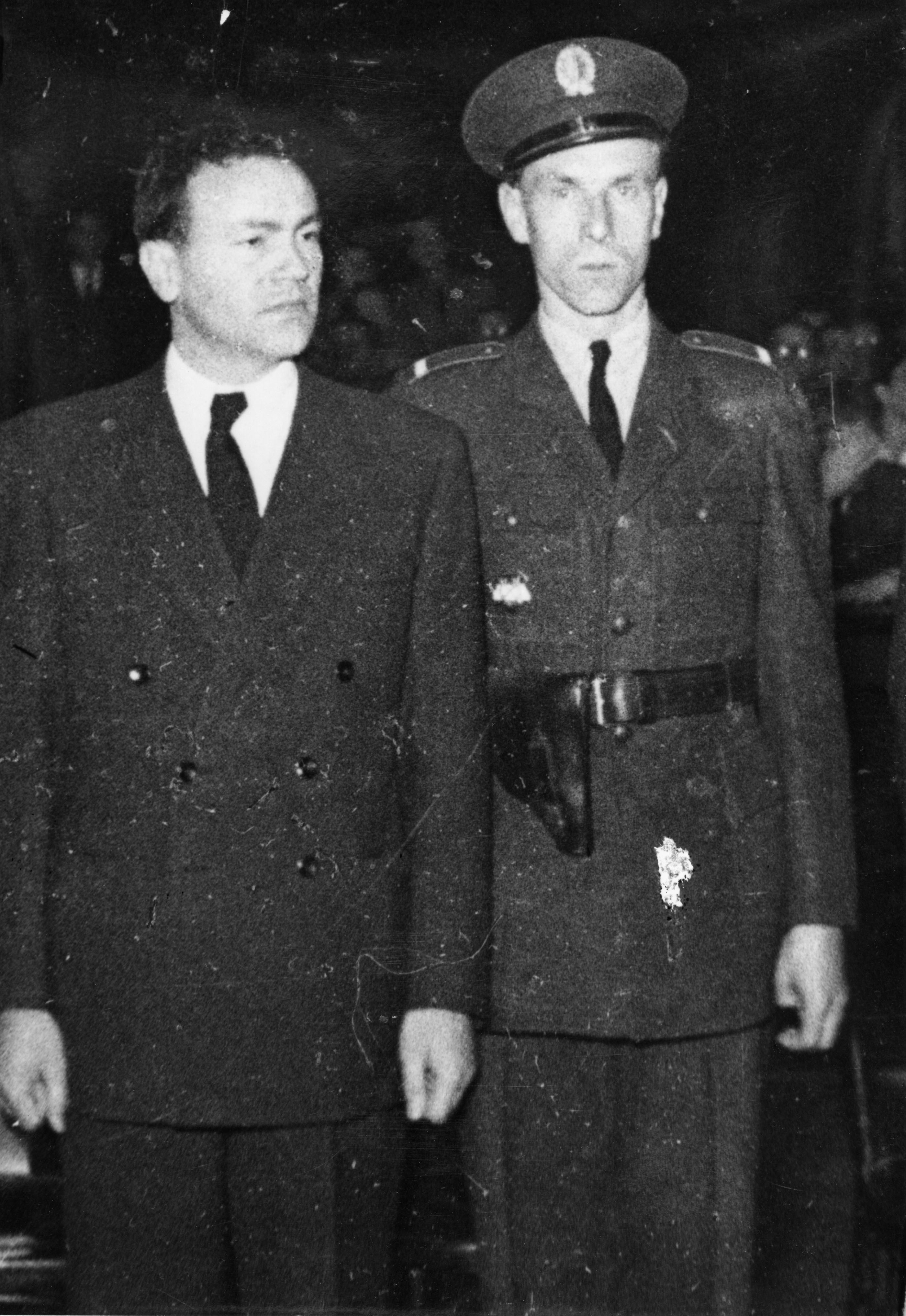 Der Mitangeklagte Lazar Brankov, ehemaliger Botschaftsrat in Jugoslawien, September 1949, picture-alliance / akg-images
