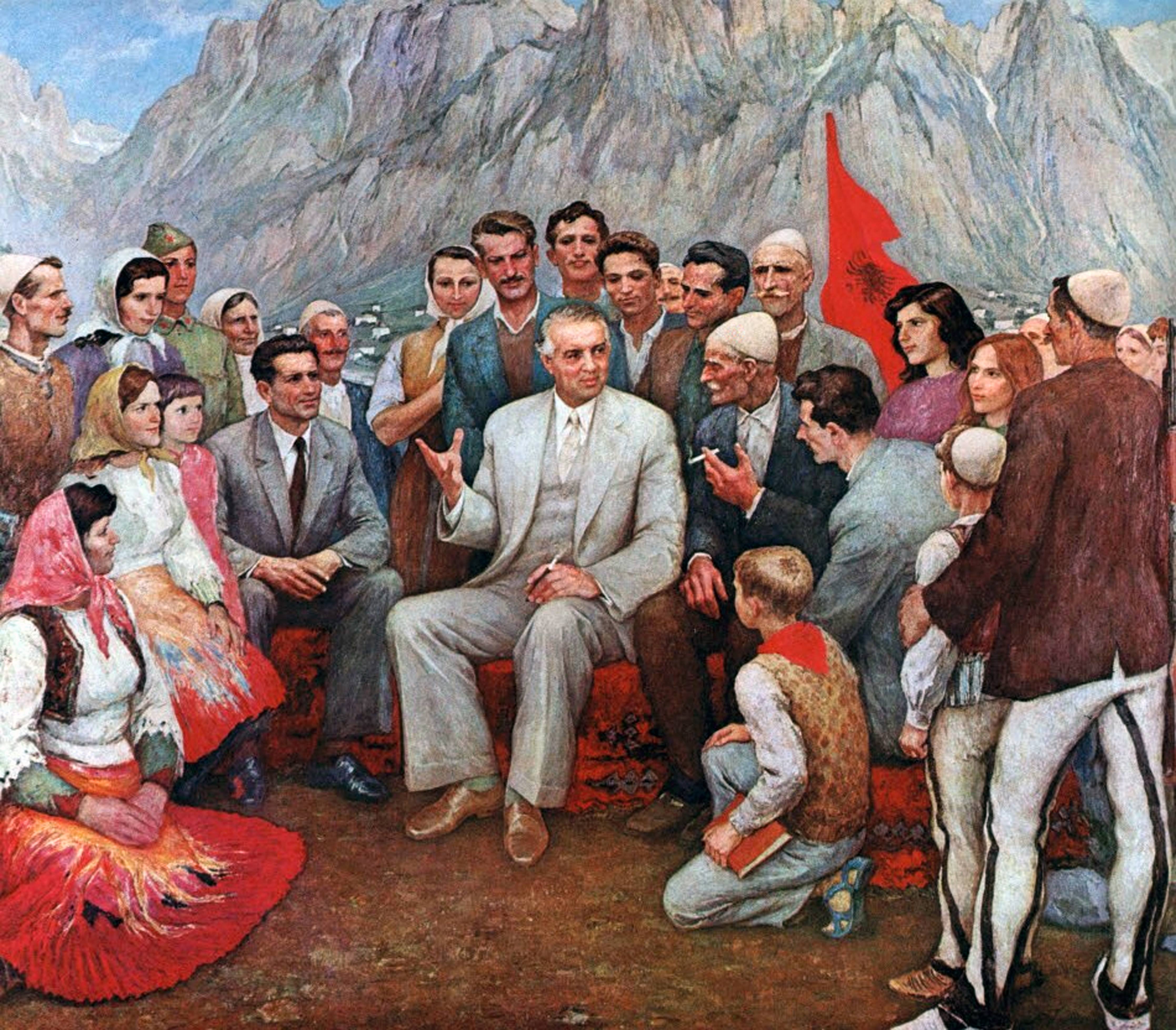 Offizielles Porträt von Enver Hoxha, undat., picture alliance / CPA Media Co. Ltd 