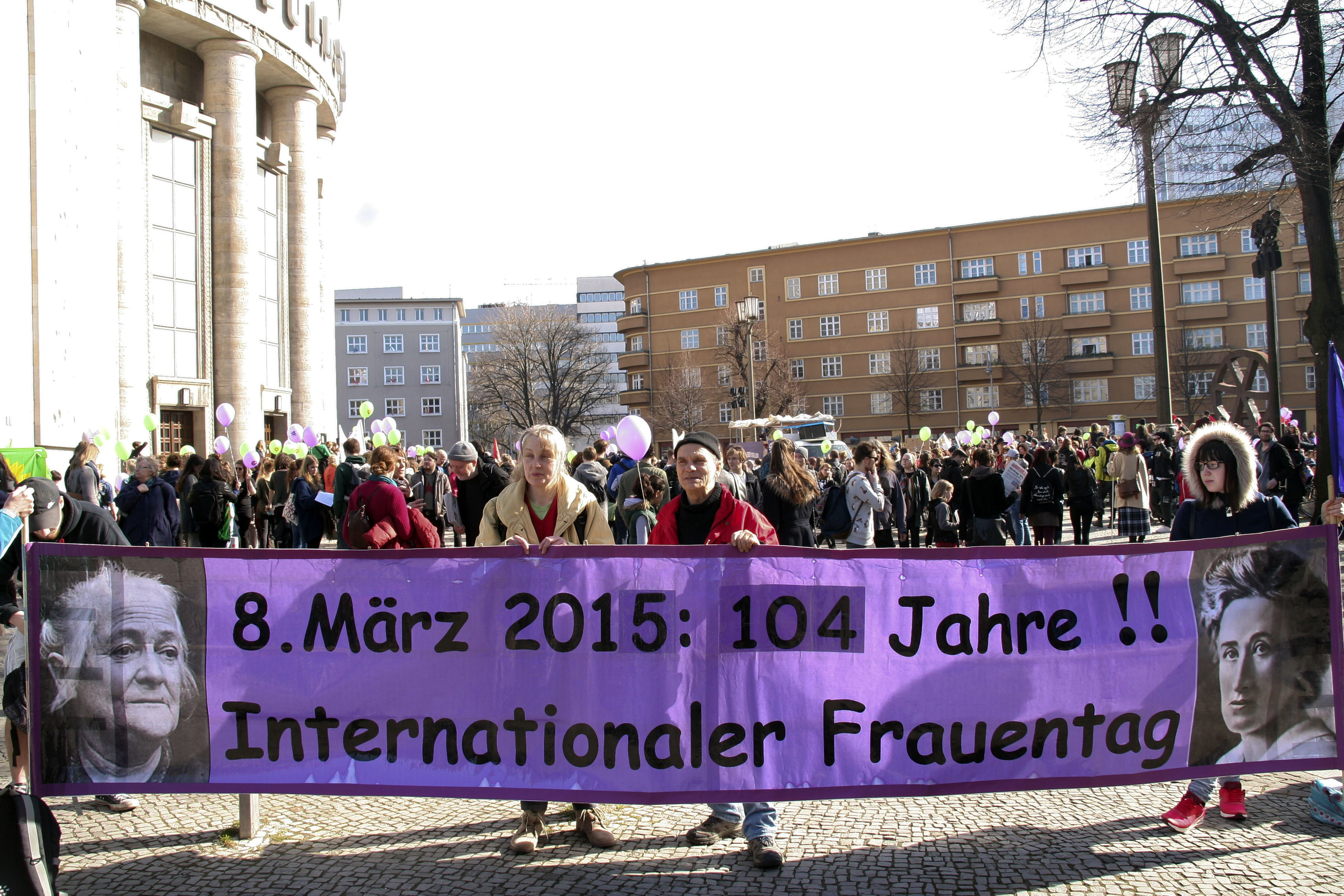Weltfrauentag Demonstration in Berlin am 8. März 2015, picture alliance / Geisler-Fotopress