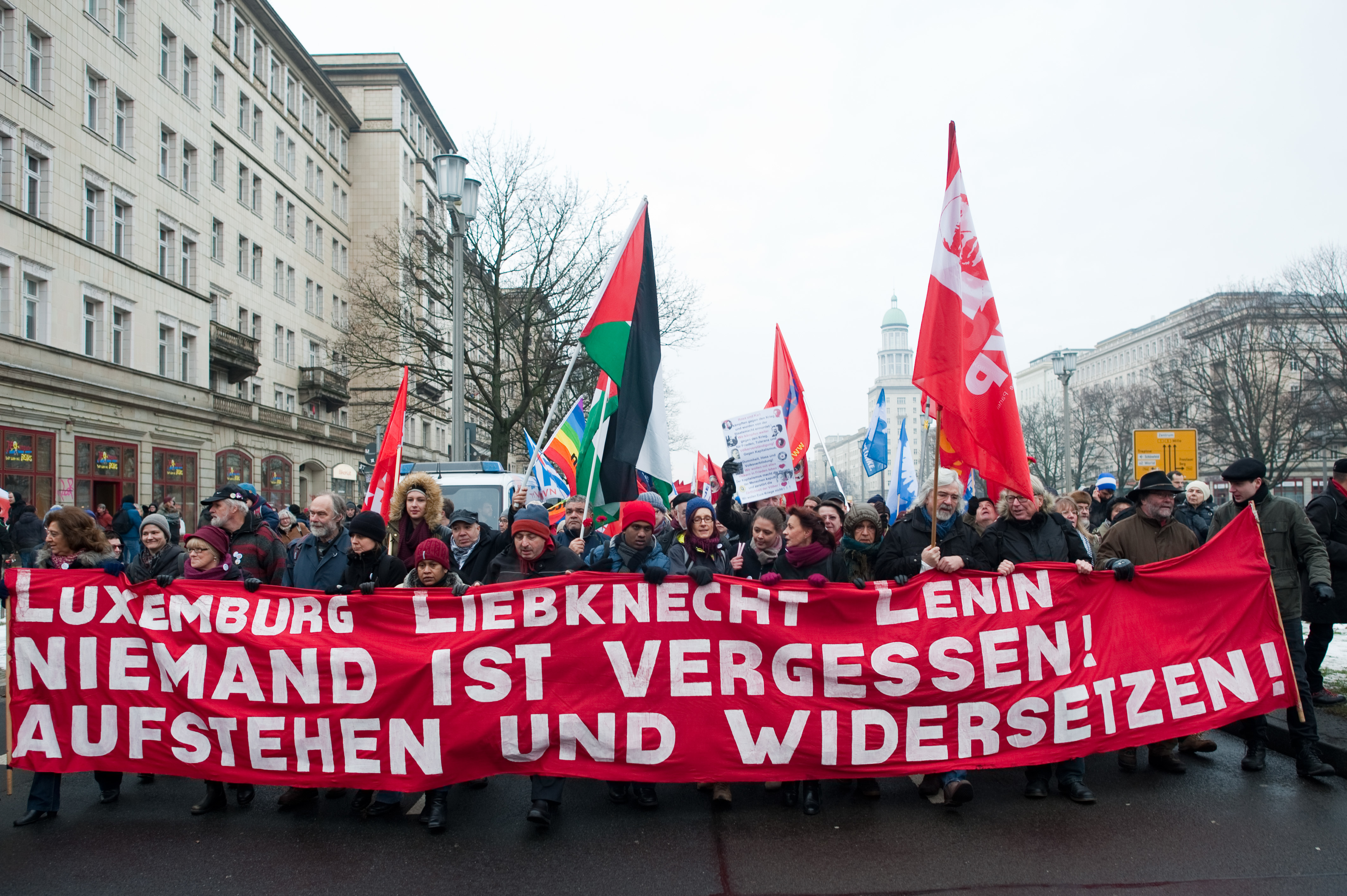 Gedenkdemonstration in Berlin am 10. Januar 2016, picture alliance / dpa