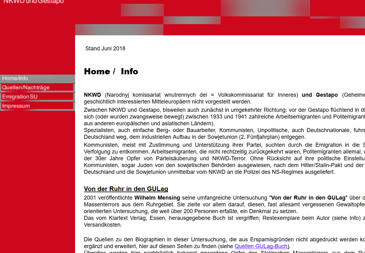 Screenshot Website