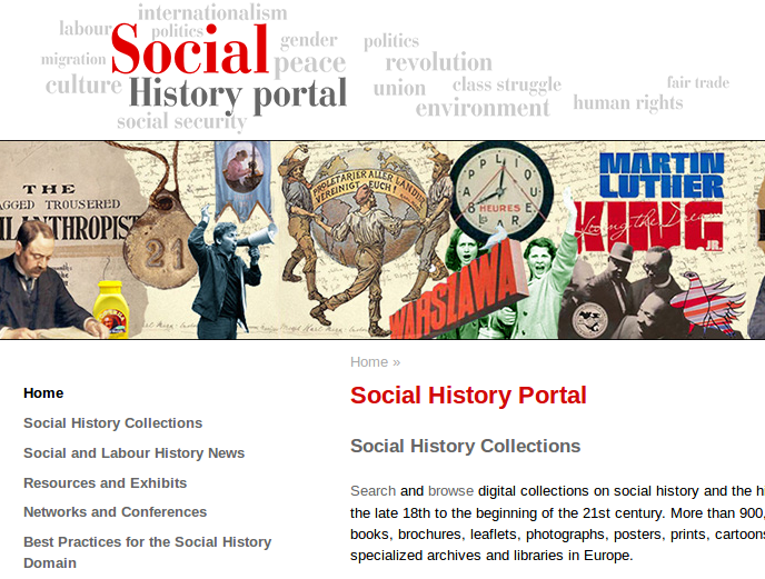 Screenshot von socialhistoryportal.org