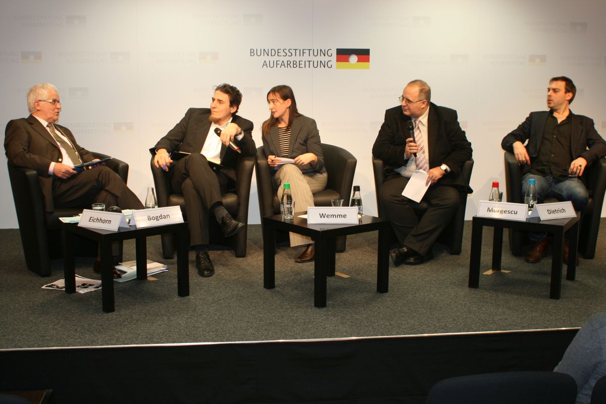 Podiumsdiskussion zur Veranstaltung: Aufarbeitung der kommunistischen Diktatur in Rumänien © Bundesstiftung zur Aufarbeitung der SED-Diktatur