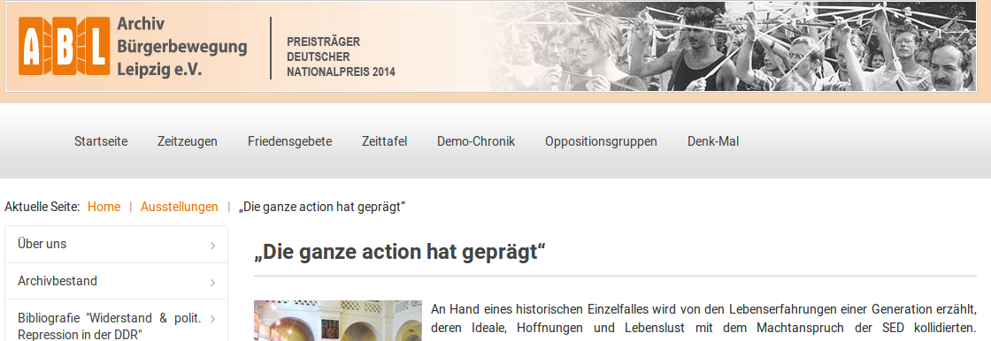 Screenshot von archiv-buergerbewegung.de