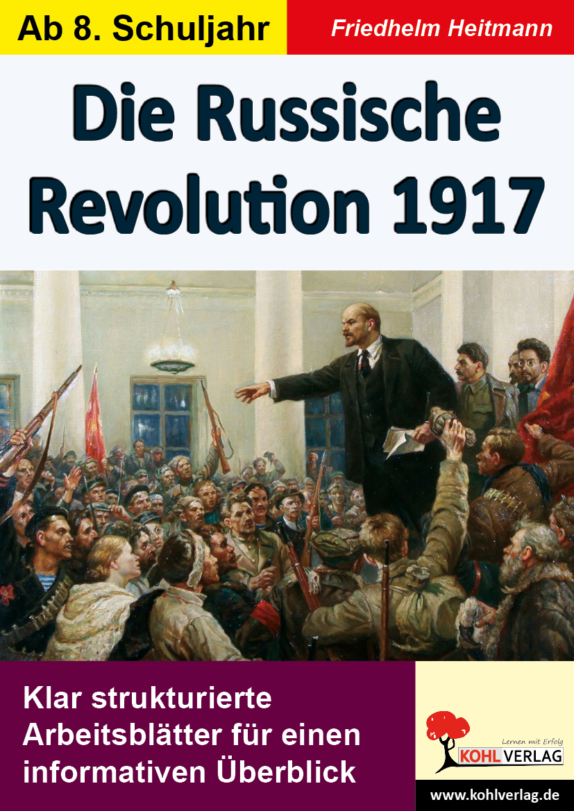 Cover der Arbeitsblätter "Die Russische Revolution 1917", Kohl Verlag