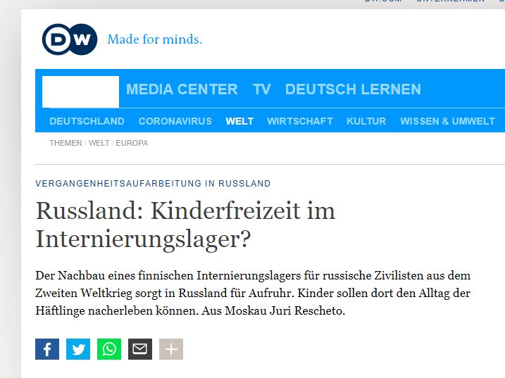 Screenshot dw.com