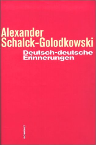Cover von Alexander Schalck-Golodkowski: Deutsch-deutsche Erinnerungen, Reinbek: Rowohlt Verlag 2000.