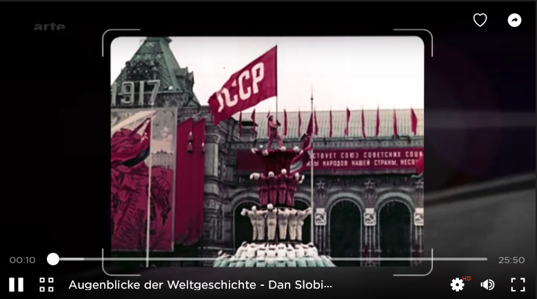 Dan Slobin, ein Amerikaner in Moskau. Augenblicke der Weltgeschichte, Screenshot aus ARTE-Mediathek