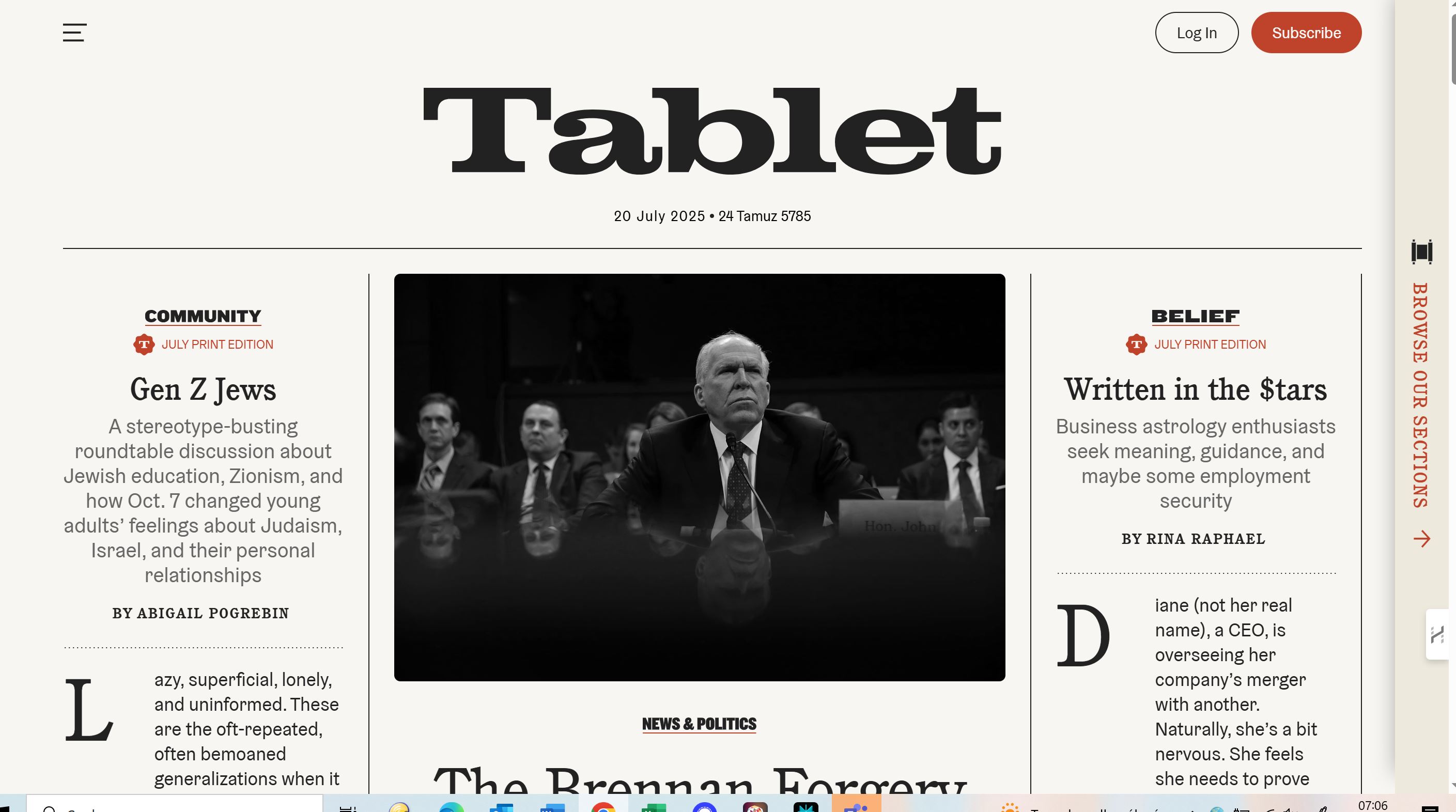 Screenshot des Titelbildes des Tablet Magazines zur reinen Illustration